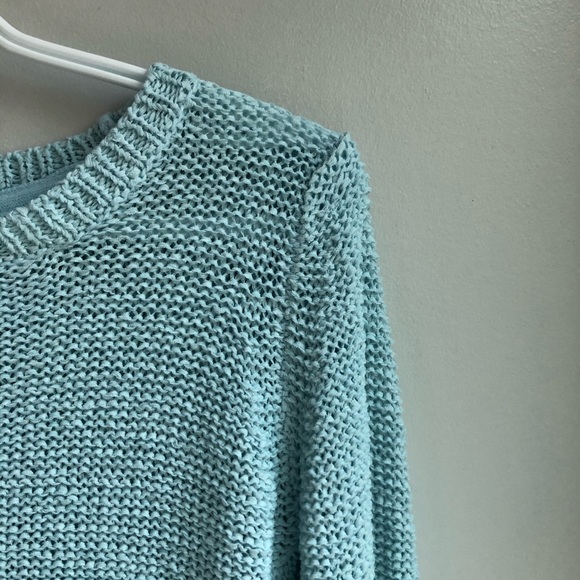 VERO MODA Open Back Pastel Blue Sweater - Picture 3 of 7